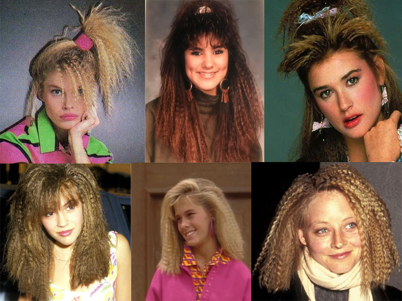 80s Crimped Hair